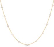 EF Collection Mother-of-Pearl Station Necklace