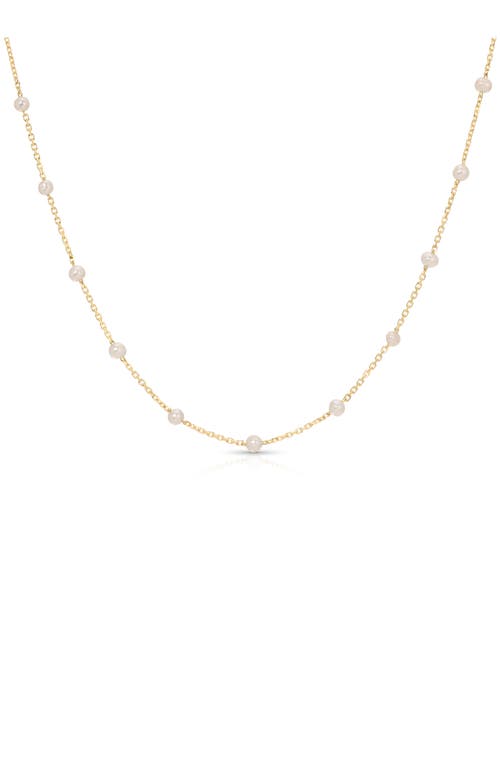 Ef Collection Mother-of-pearl Station Necklace