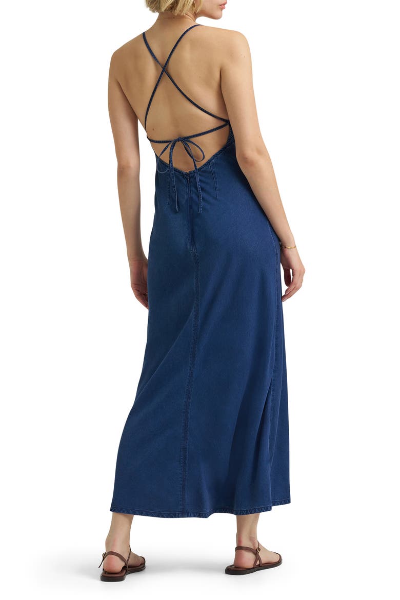 Denim Maxi Slipdress, Alternate, color, FROZEN IN TIME