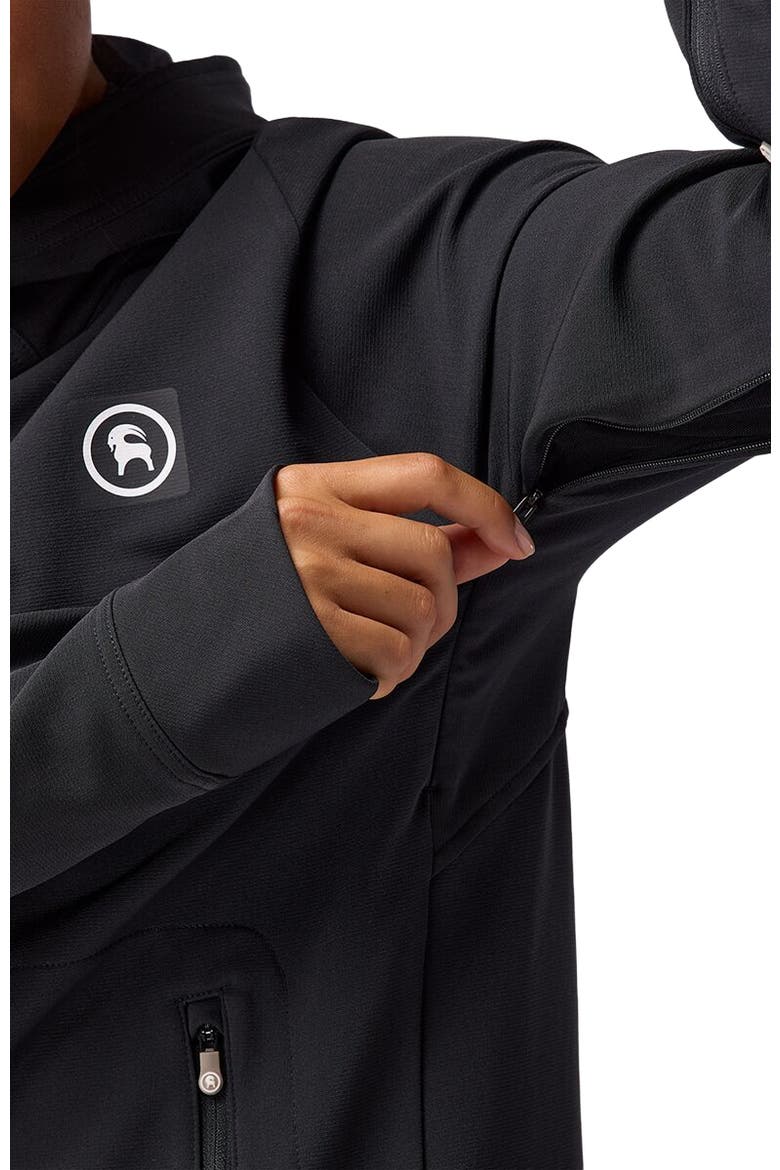 Destination Softshell Fleece Hoodie - Women's, Alternate, color, Black