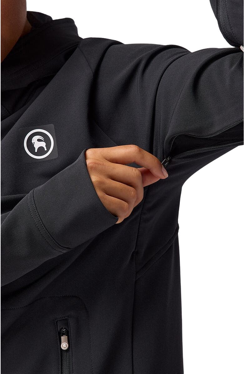 Backcountry Destination Softshell Fleece Hoodie - Women's, Alternate, color, Black