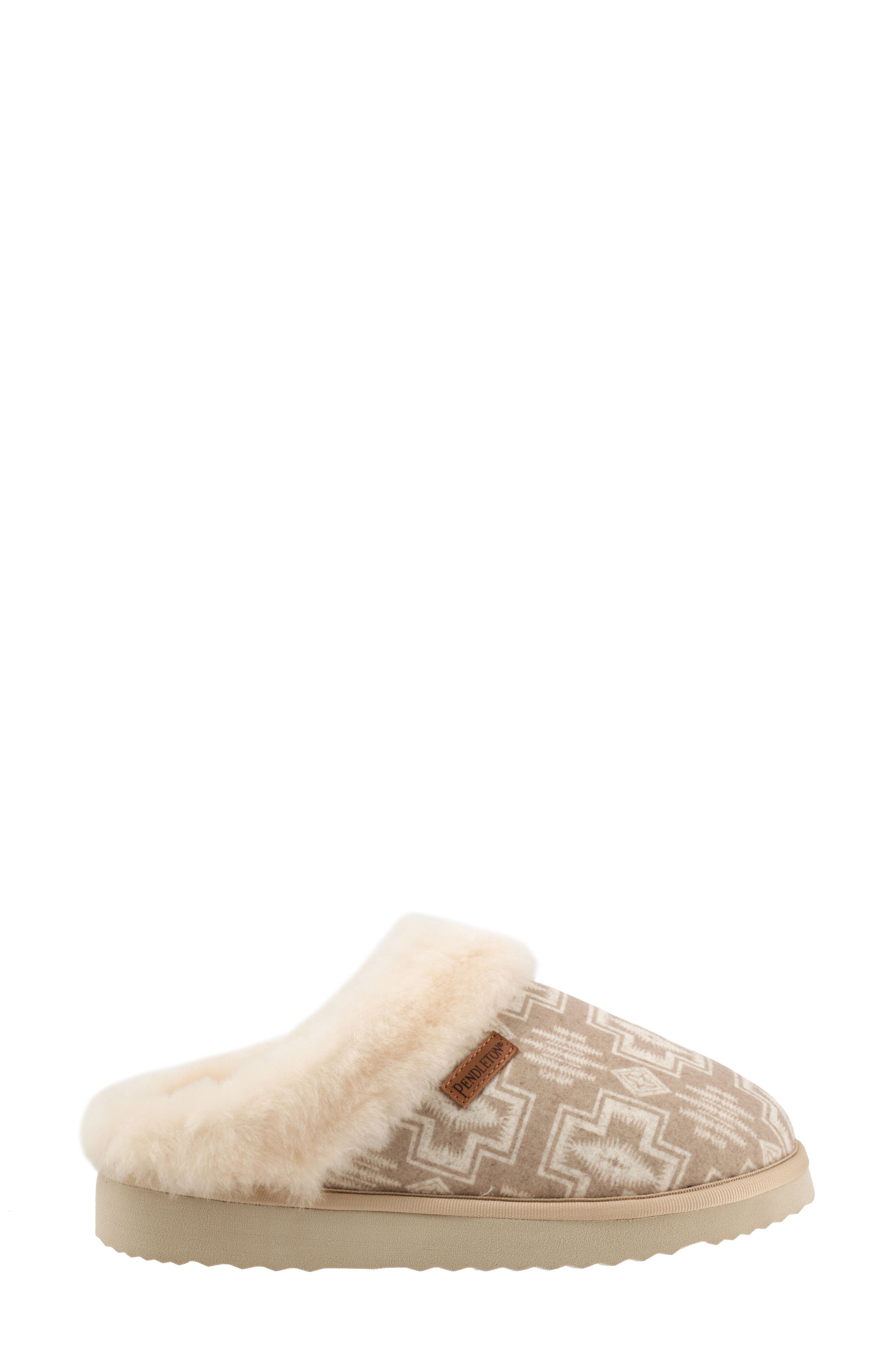 Pendleton Harding Genuine Shearling Lined Scuff Slipper, Alternate, color, 