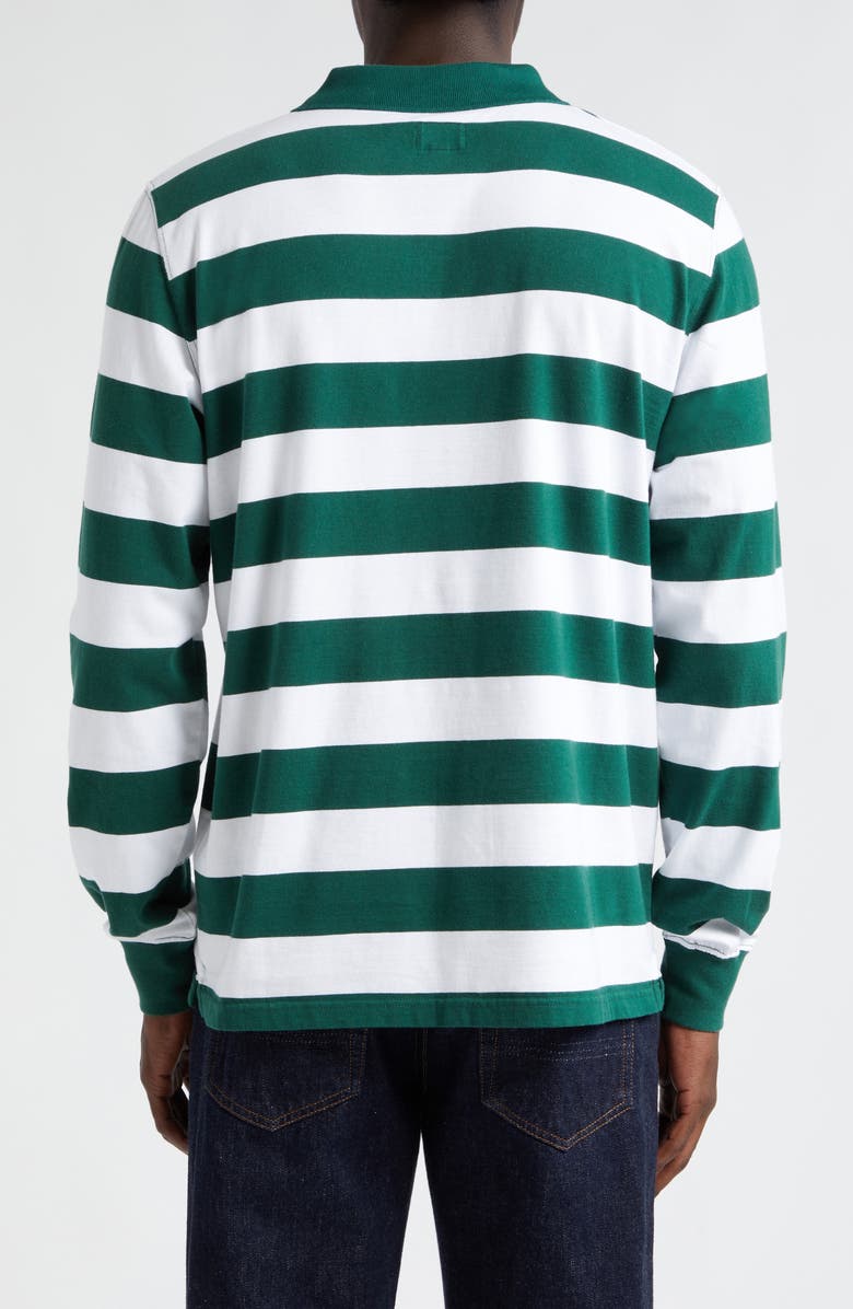 Noah Stripe Long Sleeve Cotton Jersey Polo, Alternate, color, 