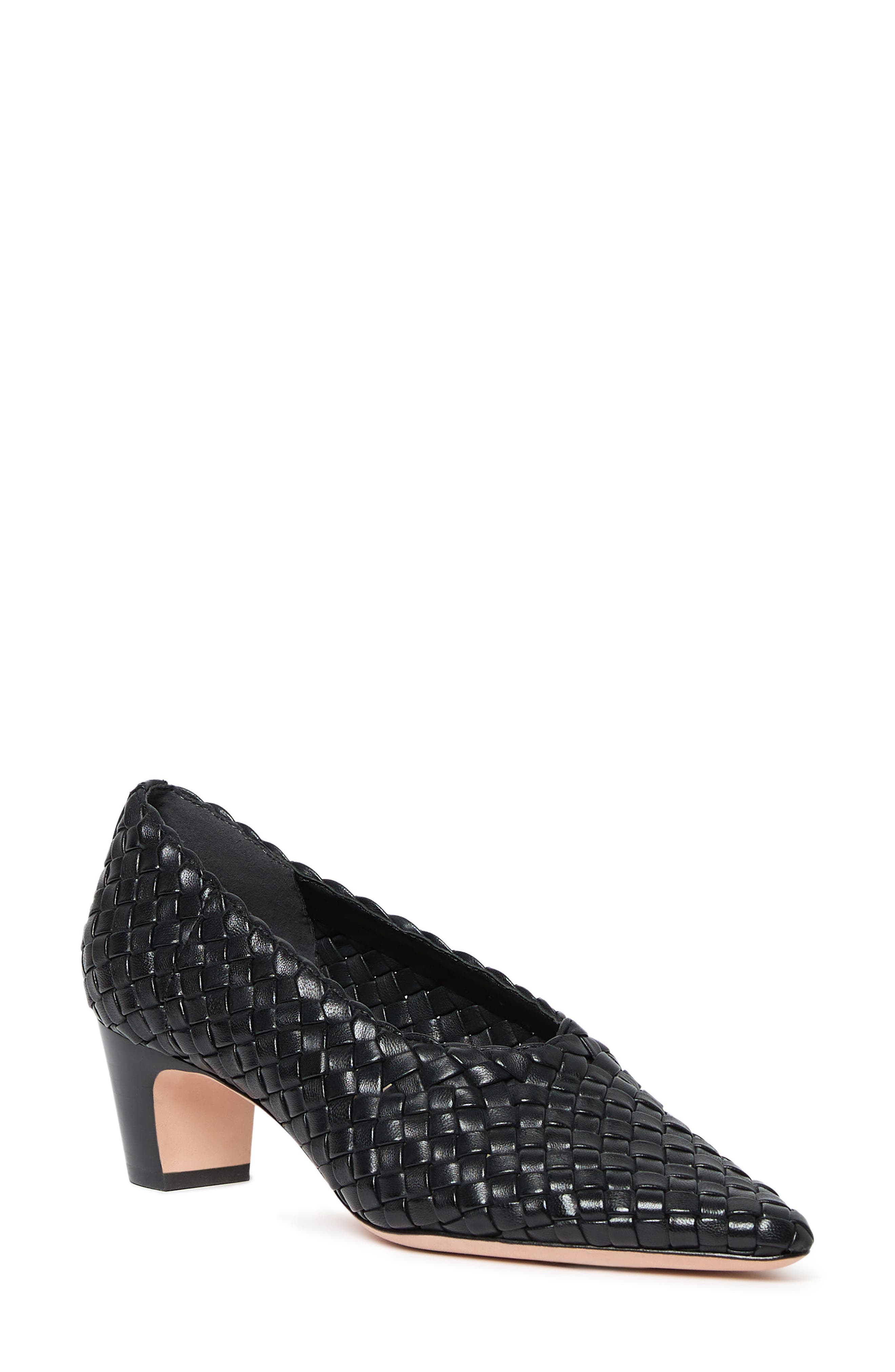 Loeffler Randall Maeve Woven Leather Pointed Toe Pump