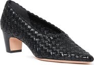 Loeffler Randall Maeve Woven Leather Pointed Toe Pump
