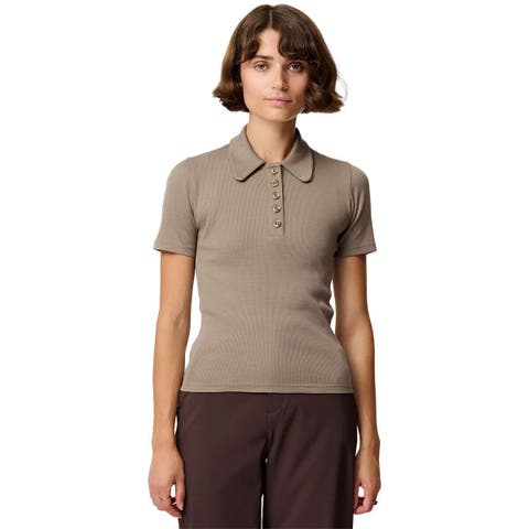Ribbed Merino Polo - Women
s