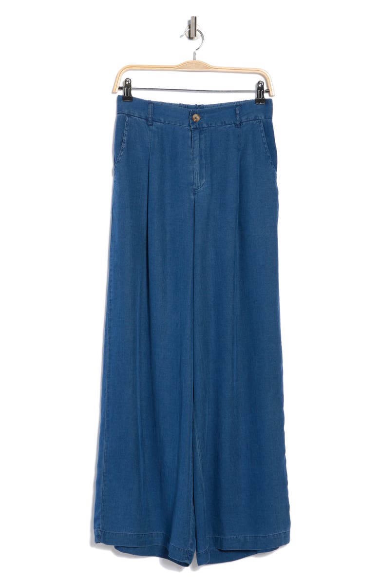 Wide Leg Chambray Pants