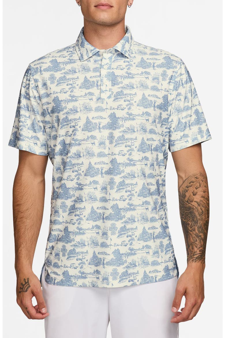 Toile Dri-FIT Perforated Golf Polo, Main, color, WORK BLUE