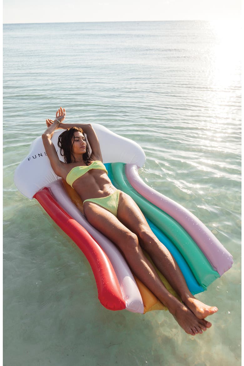 Rainbow Cloud Lounger Pool Float, Alternate, color, MULTI