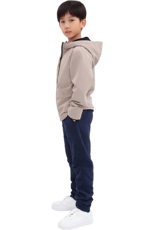 Rokka&rolla Kids' Ripstop Windbreaker Jacket In Stone