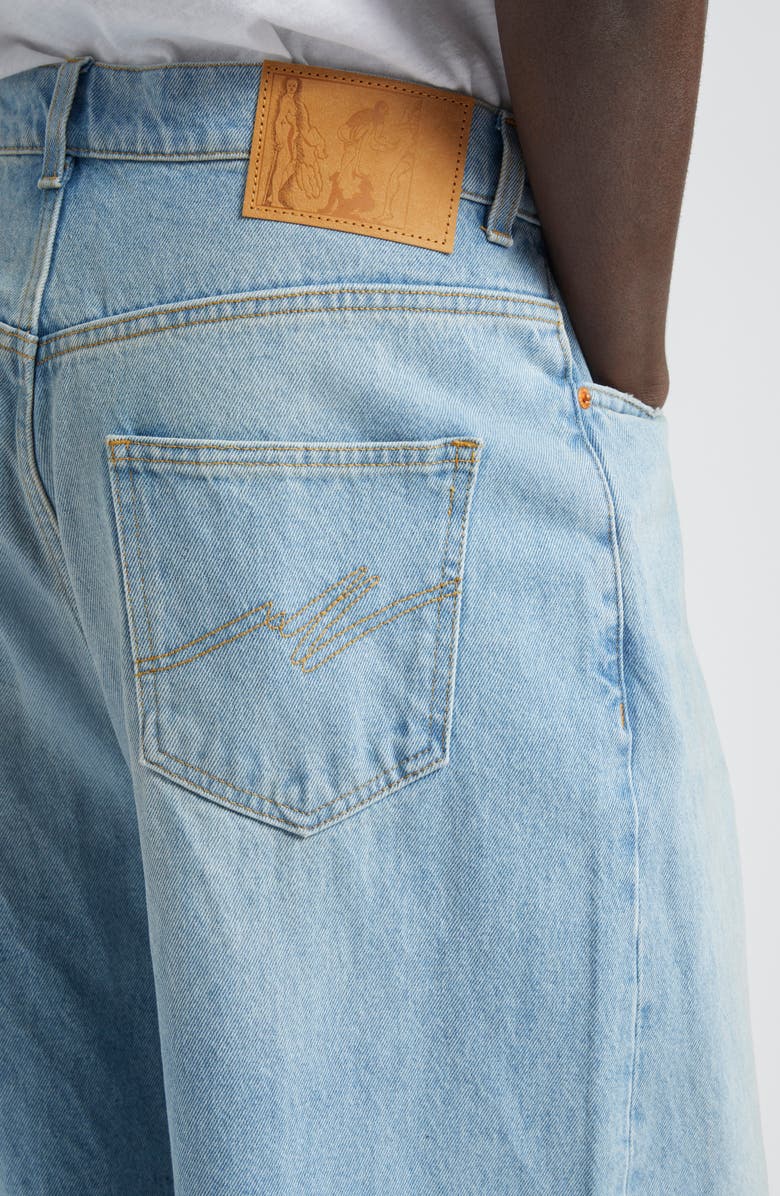 Martine Rose Extended Wide Leg Jeans, Alternate, color, 