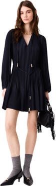 maje Short pleated dress