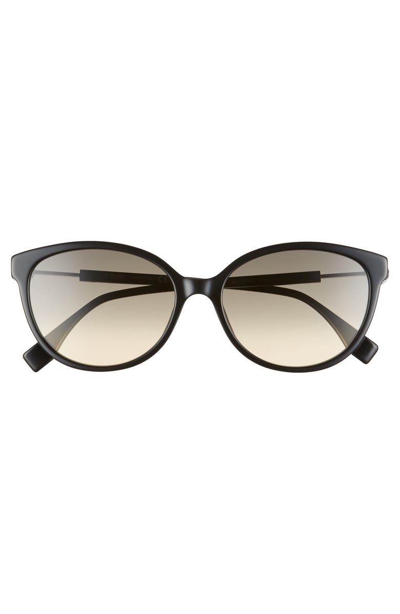Fendi 57mm Round Cat Eye Sunglasses, Alternate, color,