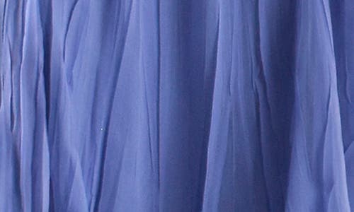 KOMAROV KOMAROV CHARMEUSE & CHIFFON MAXI COCKTAIL DRESS 