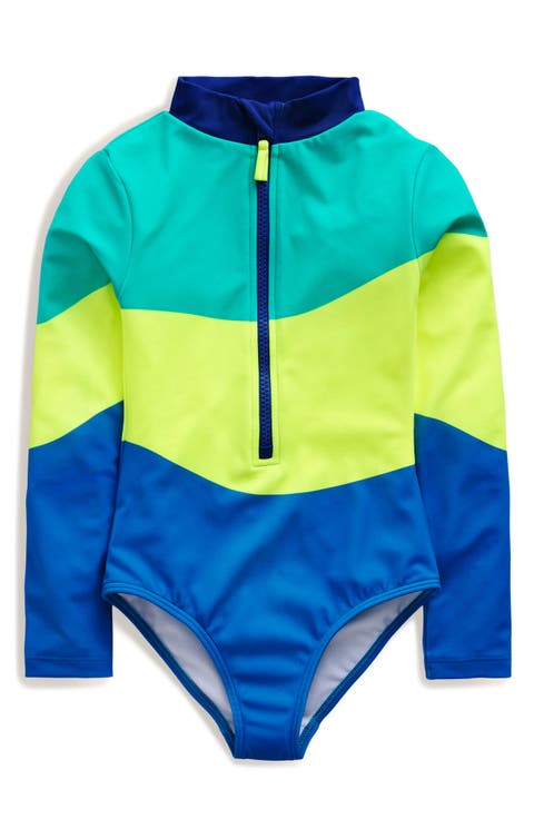 Kids' Long Sleeve One-Piece Rashguard Swimsuit (Toddler, Little Kid & Big Kid)