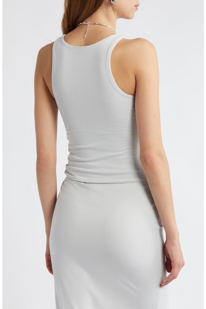 Side Ruched Tank, Alternate, color, GREY GLACIER