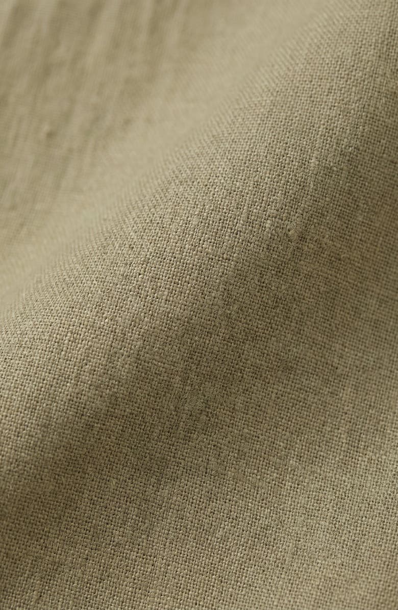 Modenaire Short Sleeve Wrap Side Tie Detail Shirt, Alternate, color, Olive Green