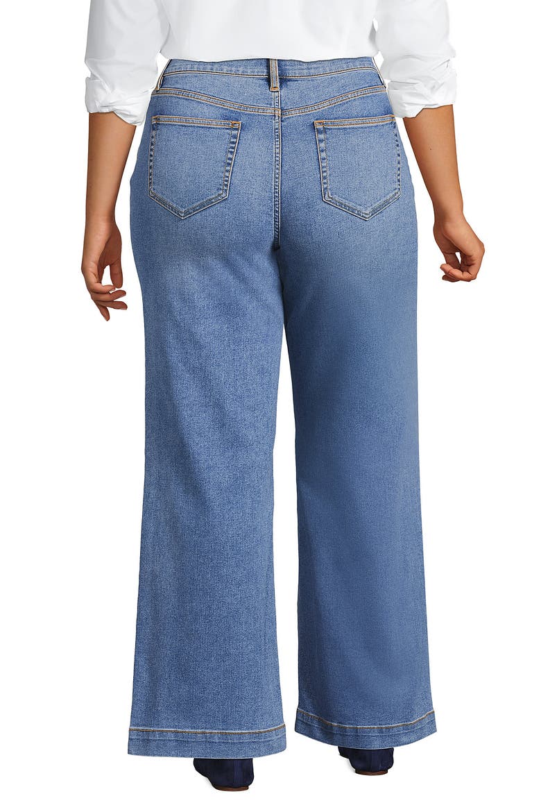 High Rise Wide Leg Denim Jeans, Alternate, color, Beau Blue