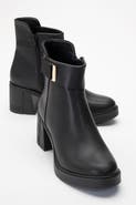 Prologue Shoes Rashe Block Heel Zip Boot