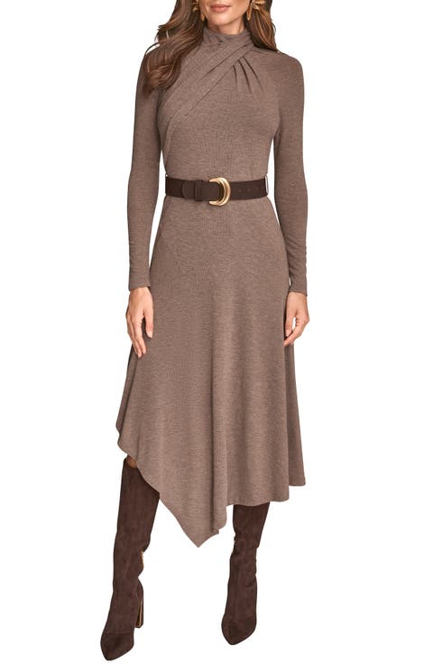 Long Sleeve Knit Midi Dress