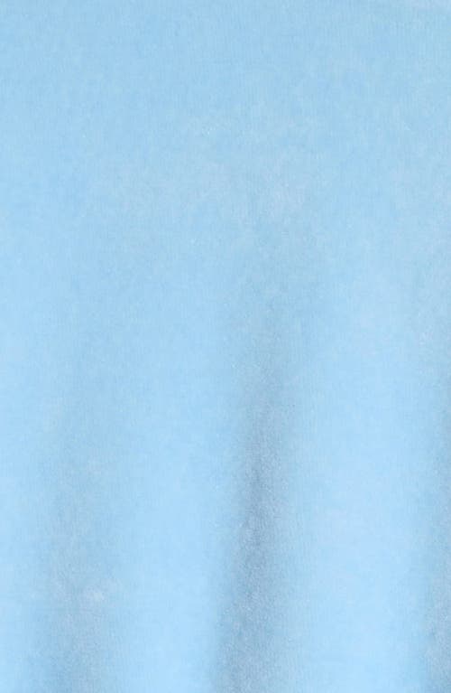 Nordstrom Velour Top & Joggers Set In Blue Falls