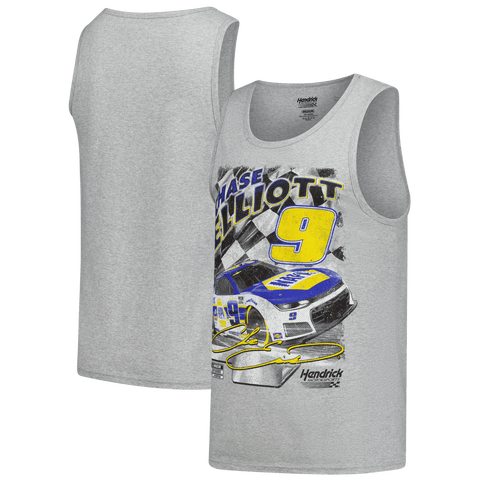 Men's Classic Ink Heather Gray Chase Elliott Tank Top