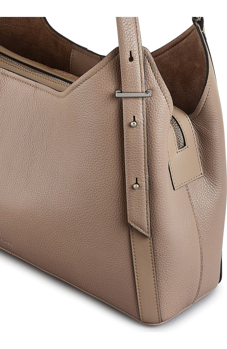 Radley Medium Clarendon Row Zip Crossbody Bag, Alternate, color, Latte