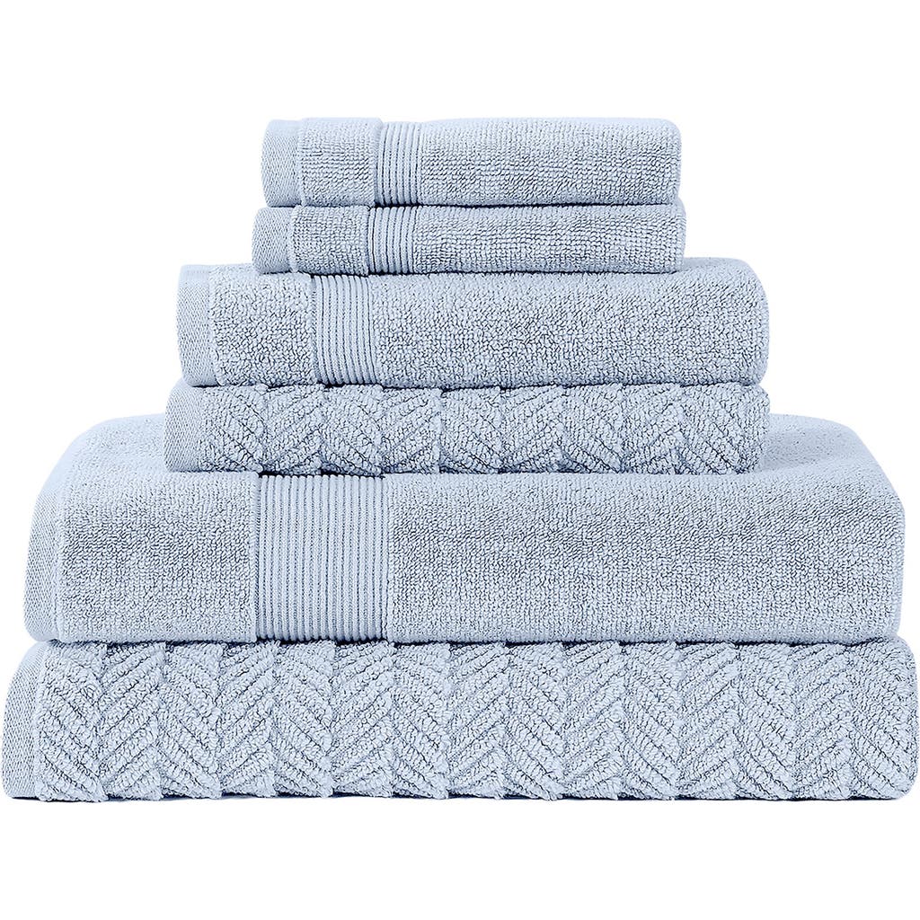 Modern Threads Otis 6-piece Towel Set In Blue