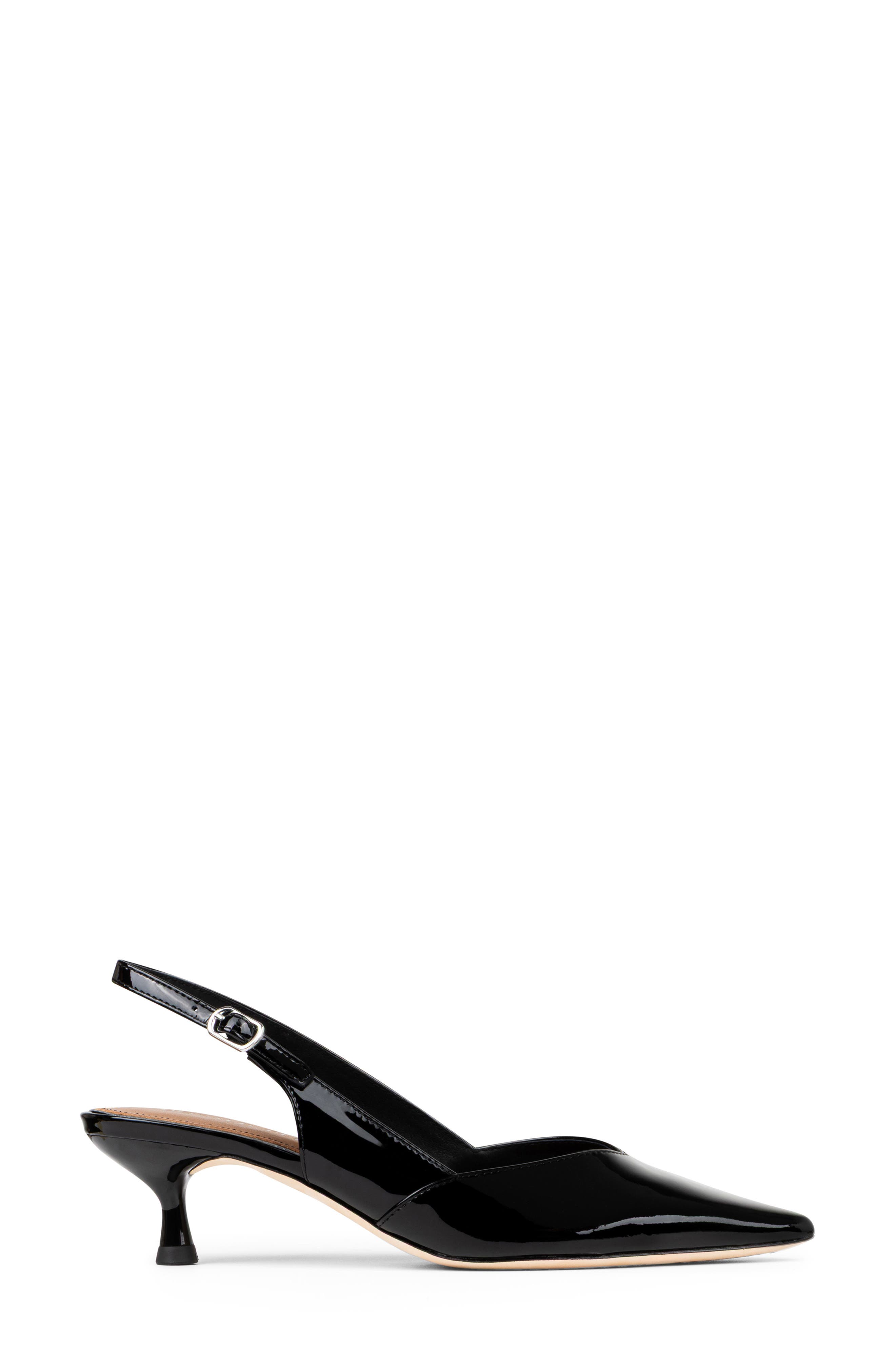 Donald Pliner Pointed Toe Slingback Pump, Alternate, color, Black