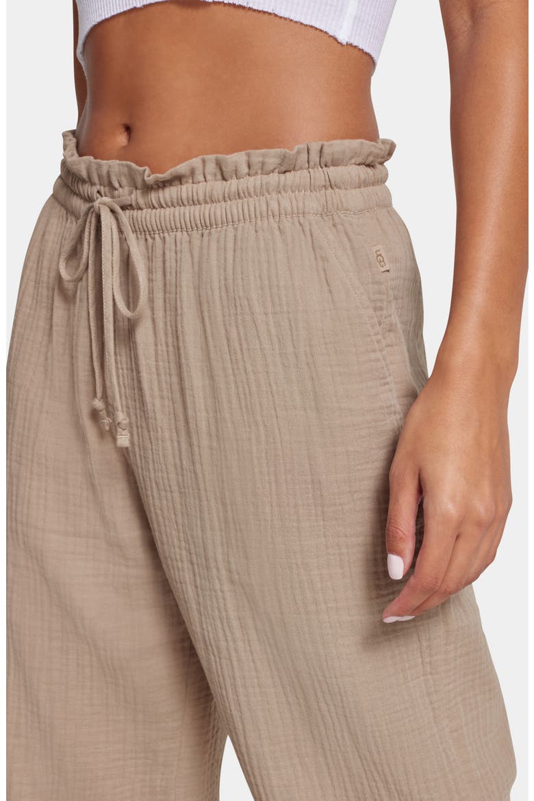 Karrie Cotton Gauze Lounge Pants, Alternate, color, PUTTY
