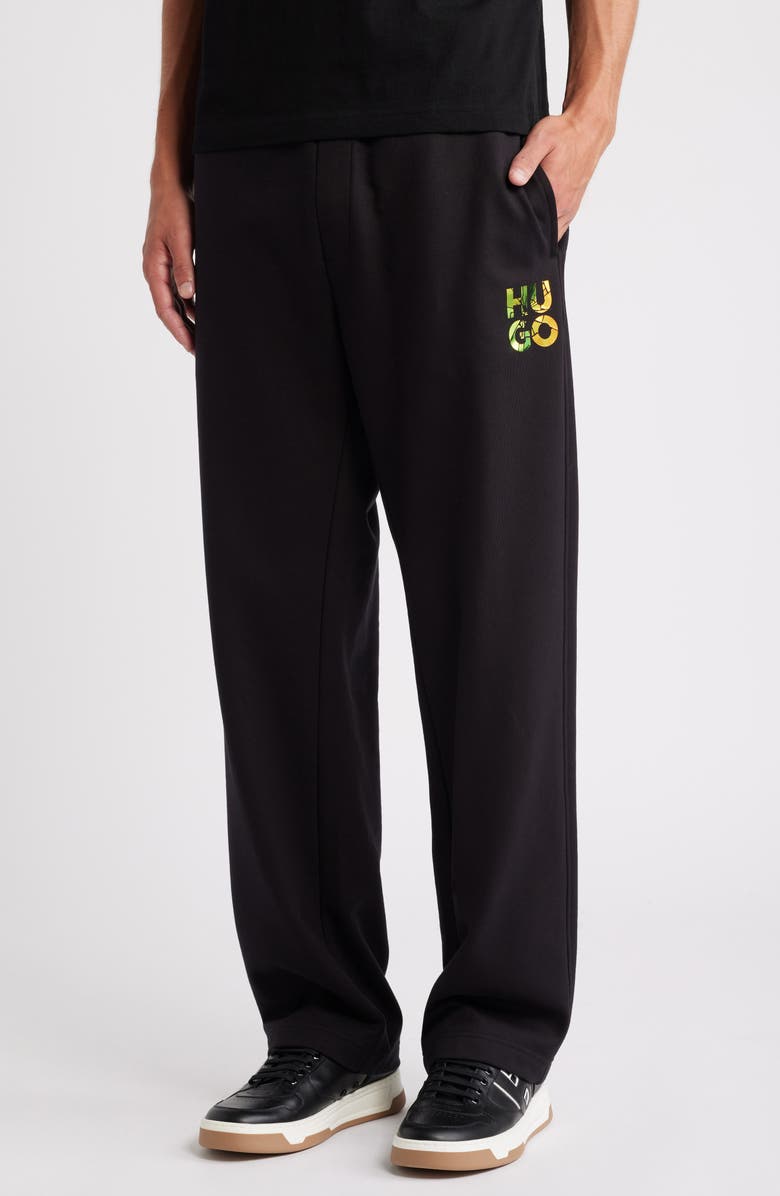 HUGO Diridopano Knit Pants, Main, color, Black