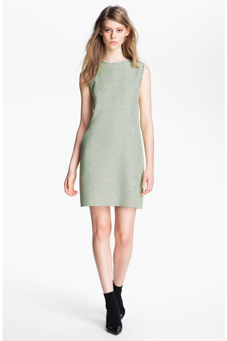 Modern Weave Shift Dress (Nordstrom Exclusive), Main, color, GREEN MULTI