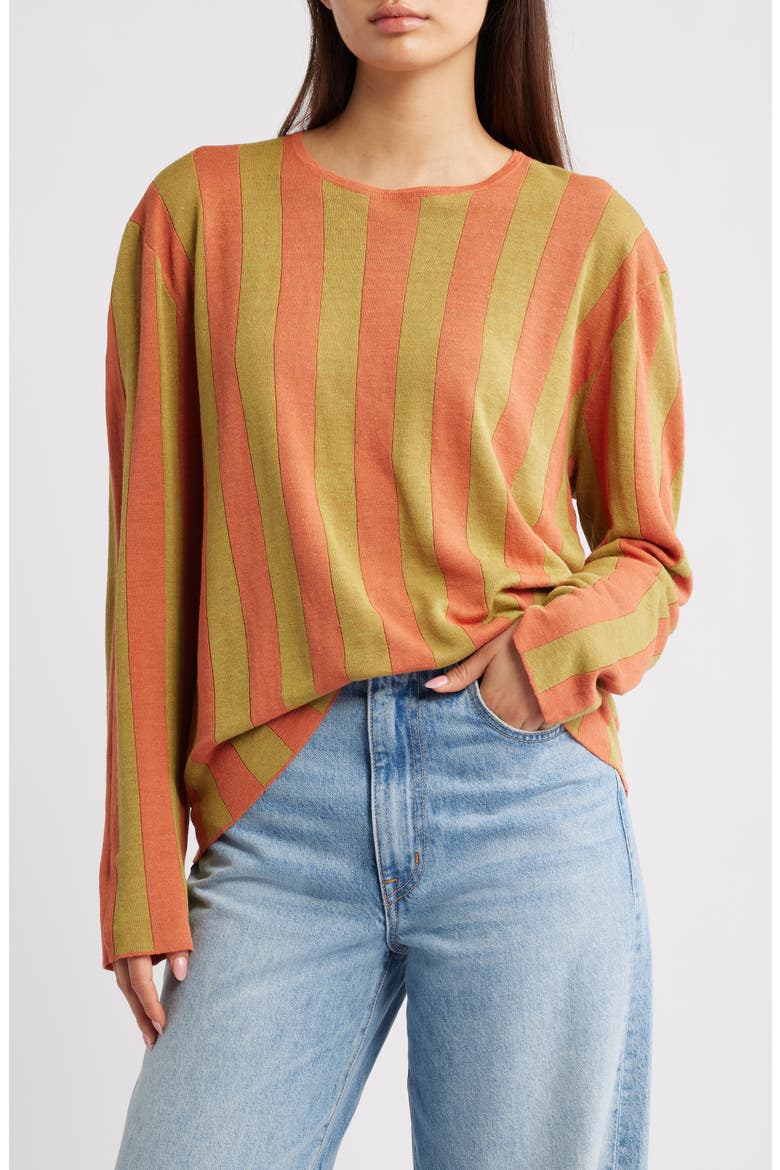 Carlington Stripe Shell, Main, color, TERRA COTTA/ DUST STRIPE