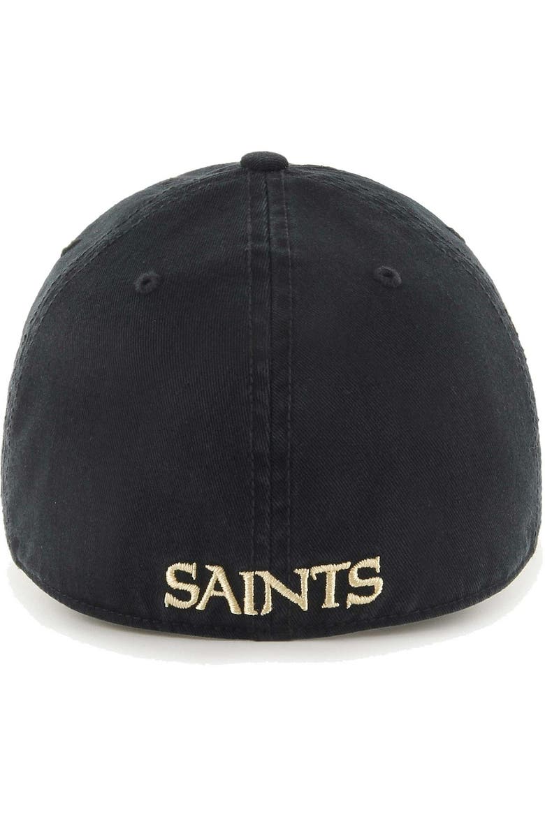 Men's '47 Black New Orleans Saints Franchise Logo Fitted Hat, Alternate, color, Black