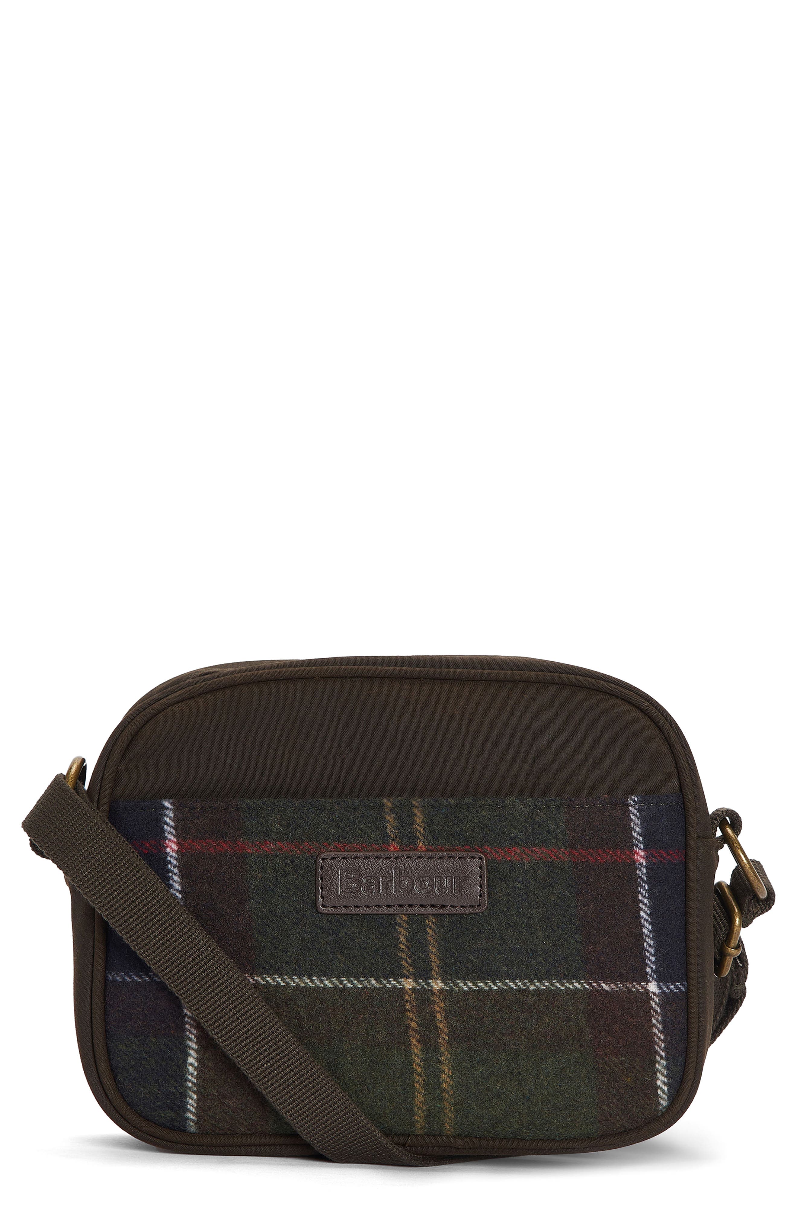 Barbour Contin Wool Blend Crossbody Bag, Main, color, 