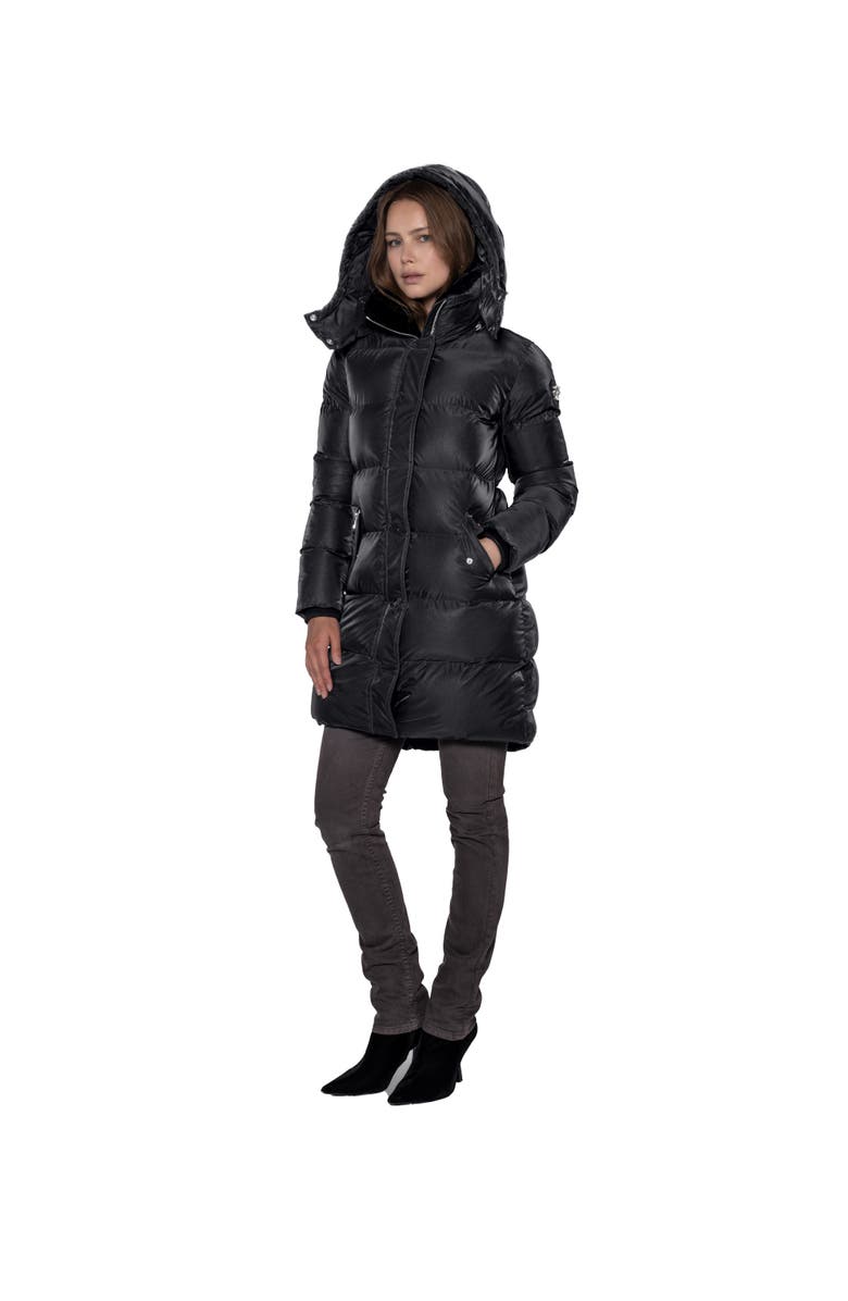 Woodpecker Women's Penguin Long Length Quilted Coat, Alternate, color, Black Diamond