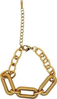 Gemini Jewelry Chunky Paper Clip Chain Bracelet