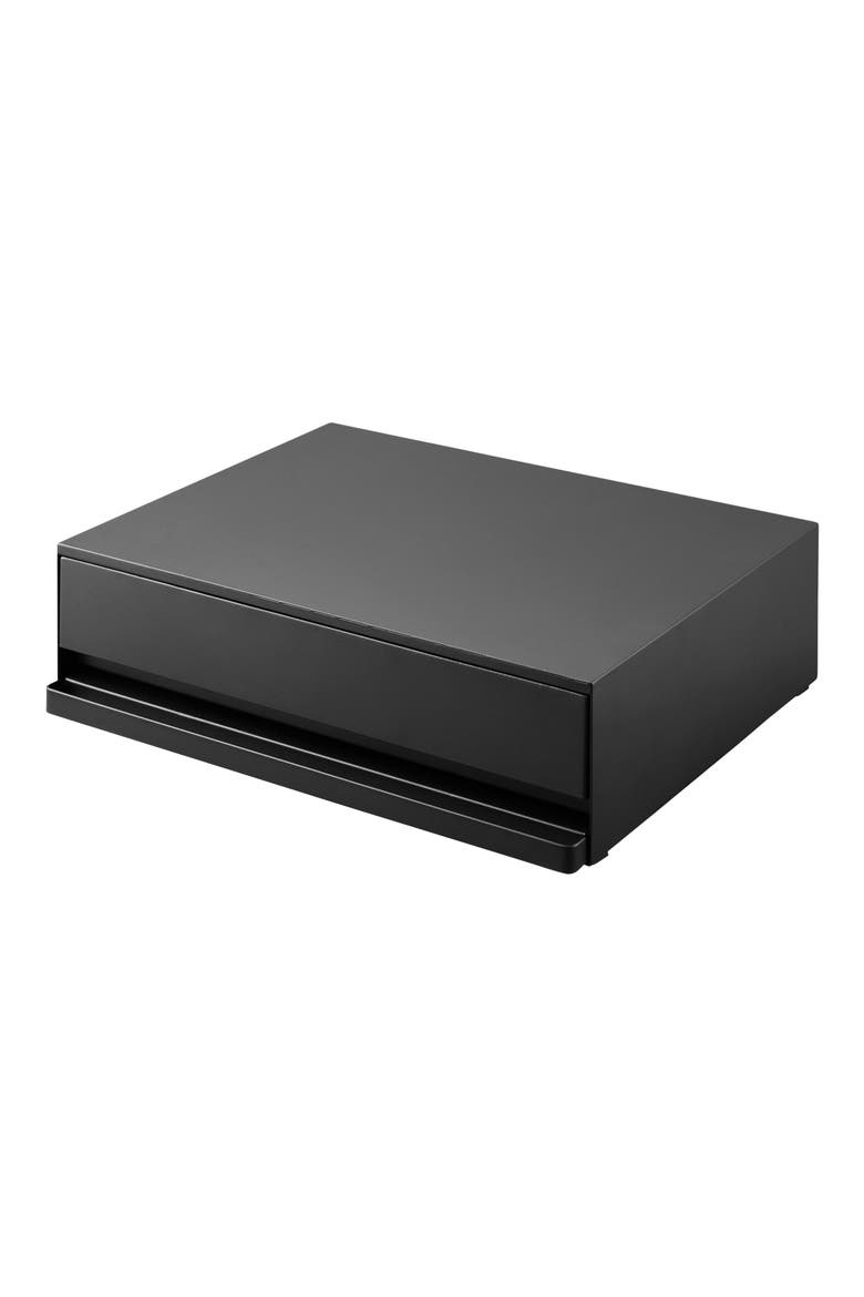 Bottom Drawer with Slide Table, Main, color, BLACK