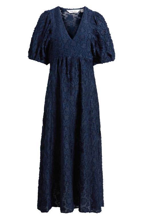 & Other Stories Maxi Dress With Volume Sleeves In Blue