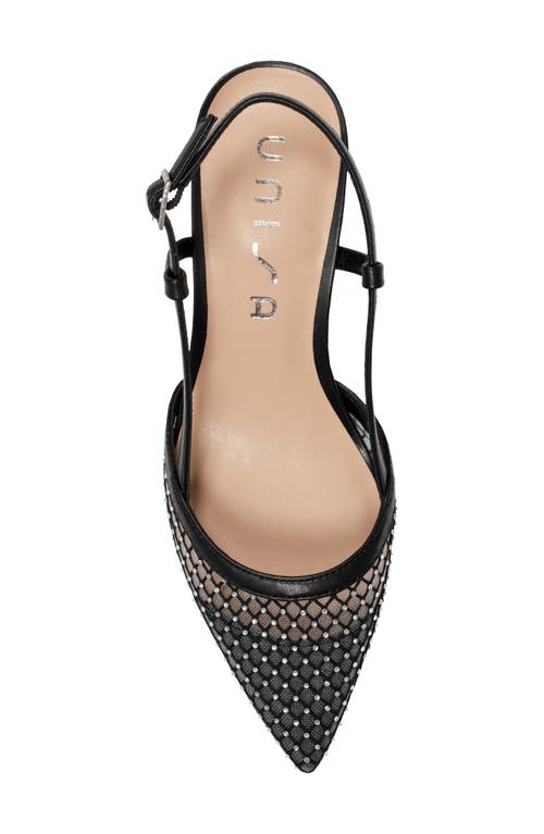 Unisa Rhinestone Mesh Slingback Pump