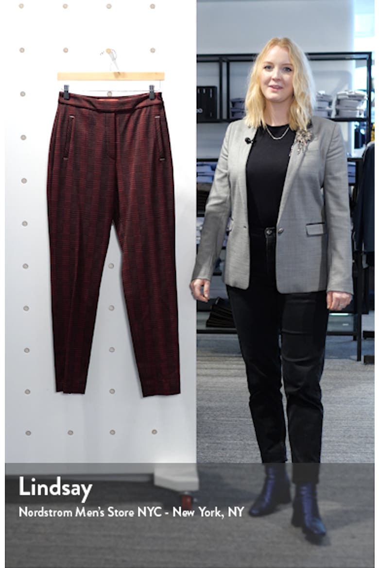 Hanette Plaid Ankle Pants video