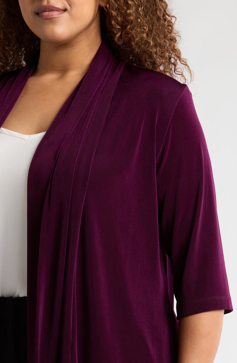 Vikki Vi Stretch Knit Open Front Jacket, Alternate, color, 