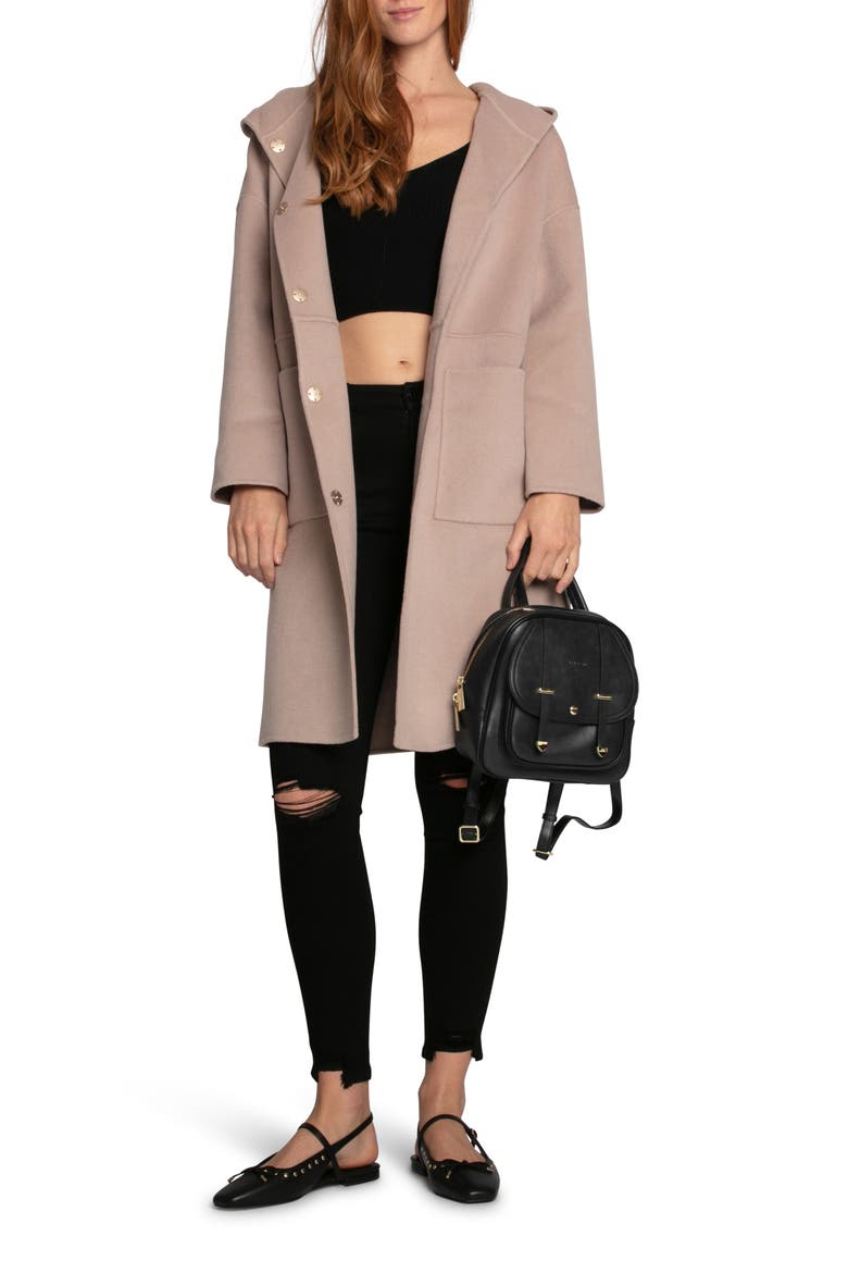 Sunday Morning Wool Blend Coat, Alternate, color, SAND