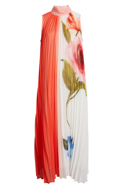 ELIE TAHARI ELIE TAHARI THE REILLEY SPRING MEMORY SLEEVELESS CHIFFON DRESS 