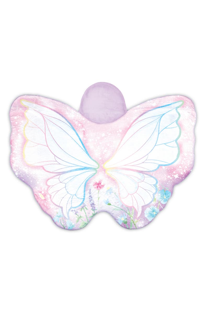 Three Cheers For Girls Fairy Garden Wings Blanket, Alternate, color, Multicolored