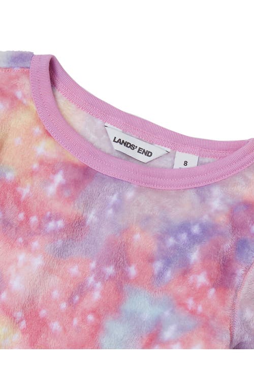 Lands' End Kids Long Sleeve Plush Fleece Pajama Set In Multi