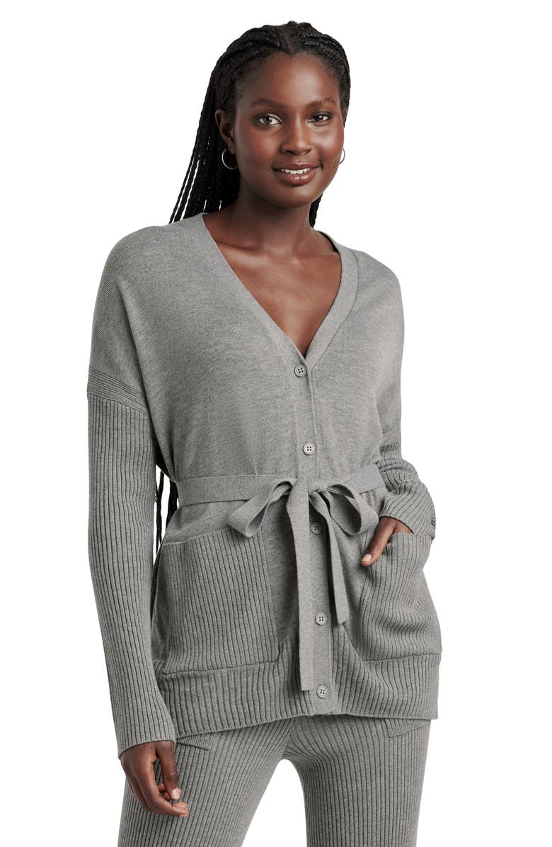 Splendid Georgie Belted Tunic Cardigan, Alternate, color, 