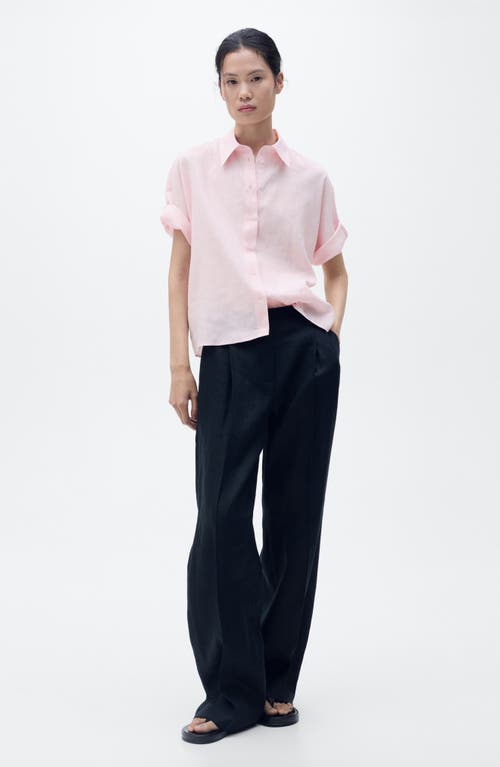 Mango Pai Linen & Cotton Button-up Shirt