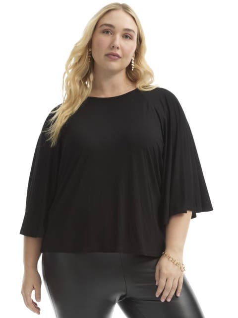 Flared Raglan Sleeve Breton Tee