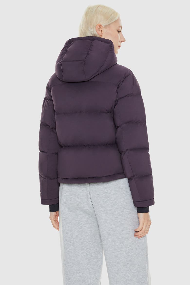 Puff-O® Cropped Down Puffer Jacket, Alternate, color, Purple